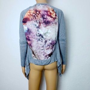 Ted Baker London Gray Waterfall Open Cardigan